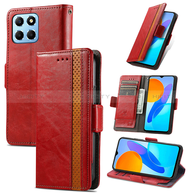 Handytasche Stand Schutzhülle Flip Leder Hülle S10D für Huawei Honor X8a 5G