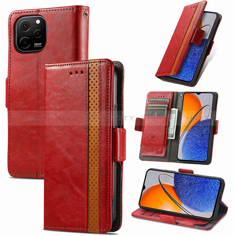 Handytasche Stand Schutzhülle Flip Leder Hülle S10D für Huawei Nova Y61