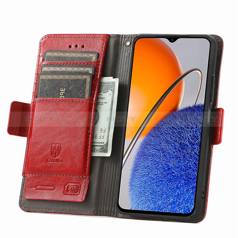 Handytasche Stand Schutzhülle Flip Leder Hülle S10D für Huawei Nova Y61 groß