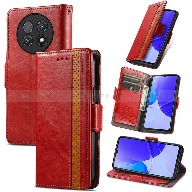 Handytasche Stand Schutzhülle Flip Leder Hülle S10D für Huawei Nova Y91