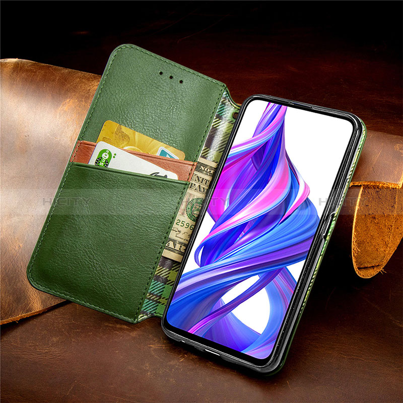 Handytasche Stand Schutzhülle Flip Leder Hülle S10D für Huawei P Smart Z (2019)