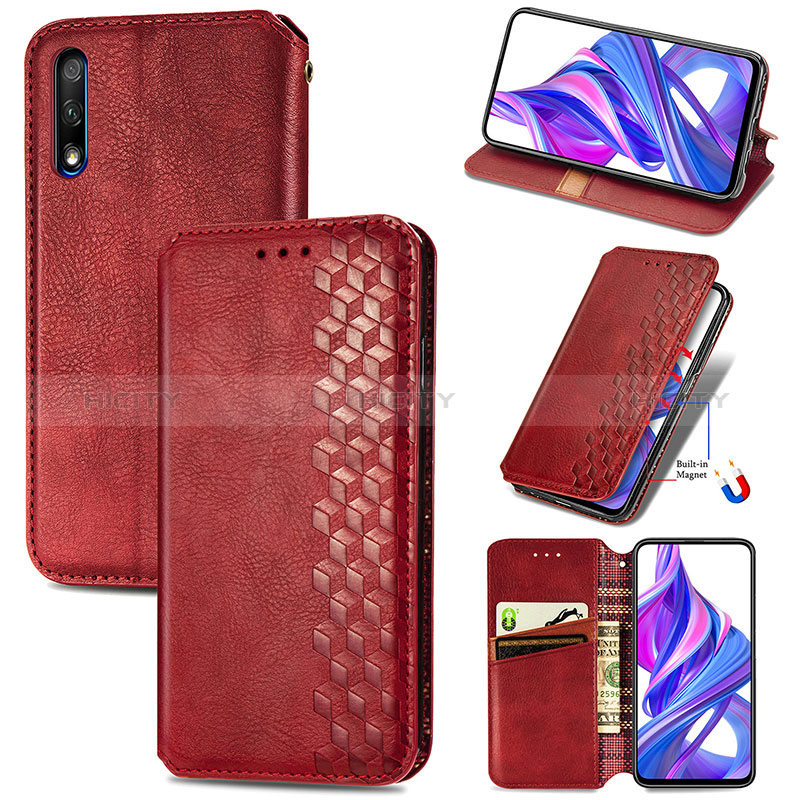 Handytasche Stand Schutzhülle Flip Leder Hülle S10D für Huawei P Smart Z (2019)