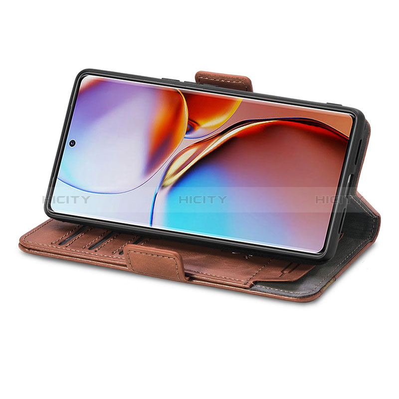 Handytasche Stand Schutzhülle Flip Leder Hülle S10D für Motorola Moto Edge Plus (2023) 5G groß