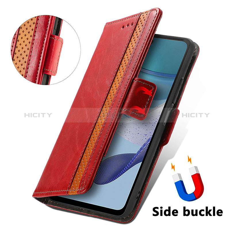 Handytasche Stand Schutzhülle Flip Leder Hülle S10D für Motorola Moto G53 5G