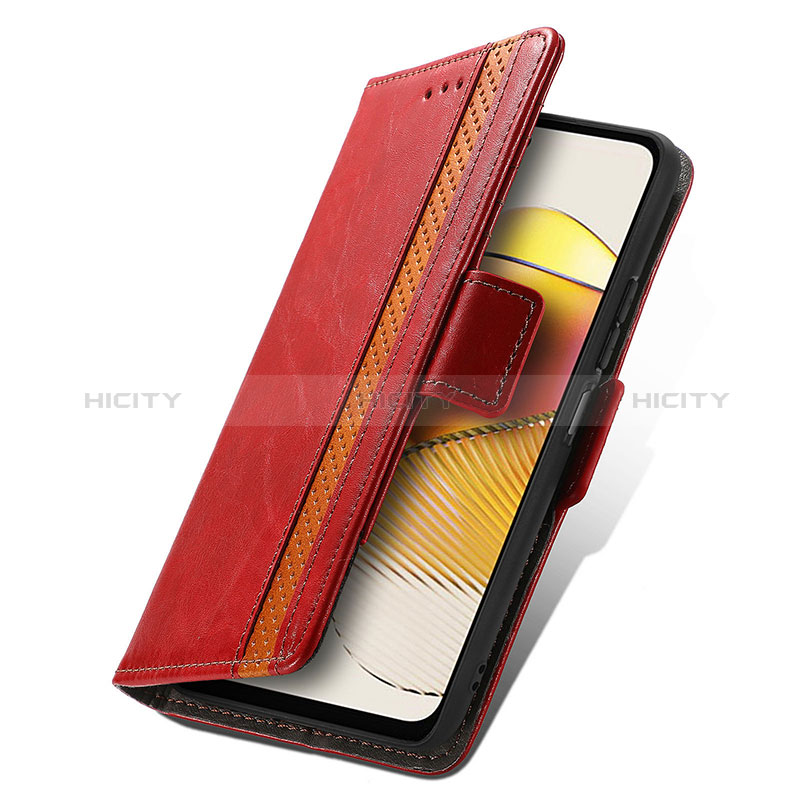 Handytasche Stand Schutzhülle Flip Leder Hülle S10D für Motorola Moto G73 5G groß