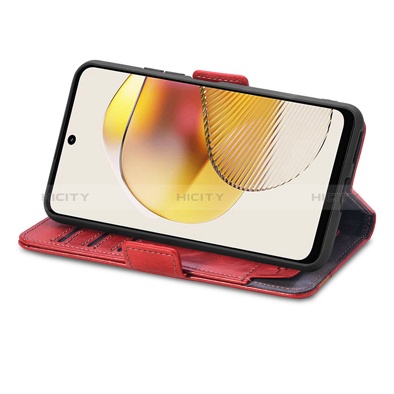 Handytasche Stand Schutzhülle Flip Leder Hülle S10D für Motorola Moto G73 5G groß