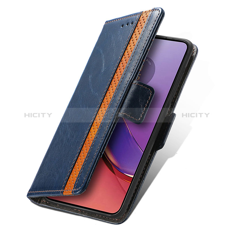 Handytasche Stand Schutzhülle Flip Leder Hülle S10D für Motorola Moto G84 5G groß