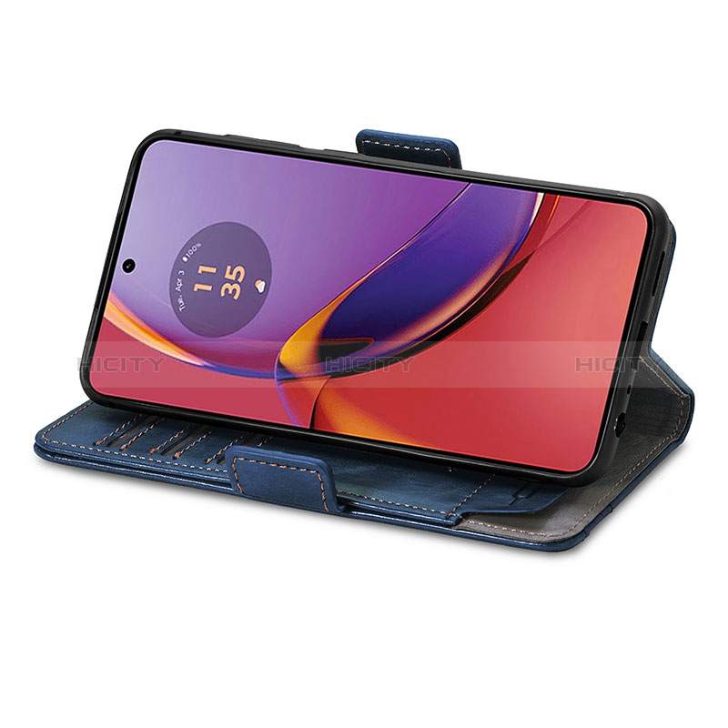 Handytasche Stand Schutzhülle Flip Leder Hülle S10D für Motorola Moto G84 5G groß