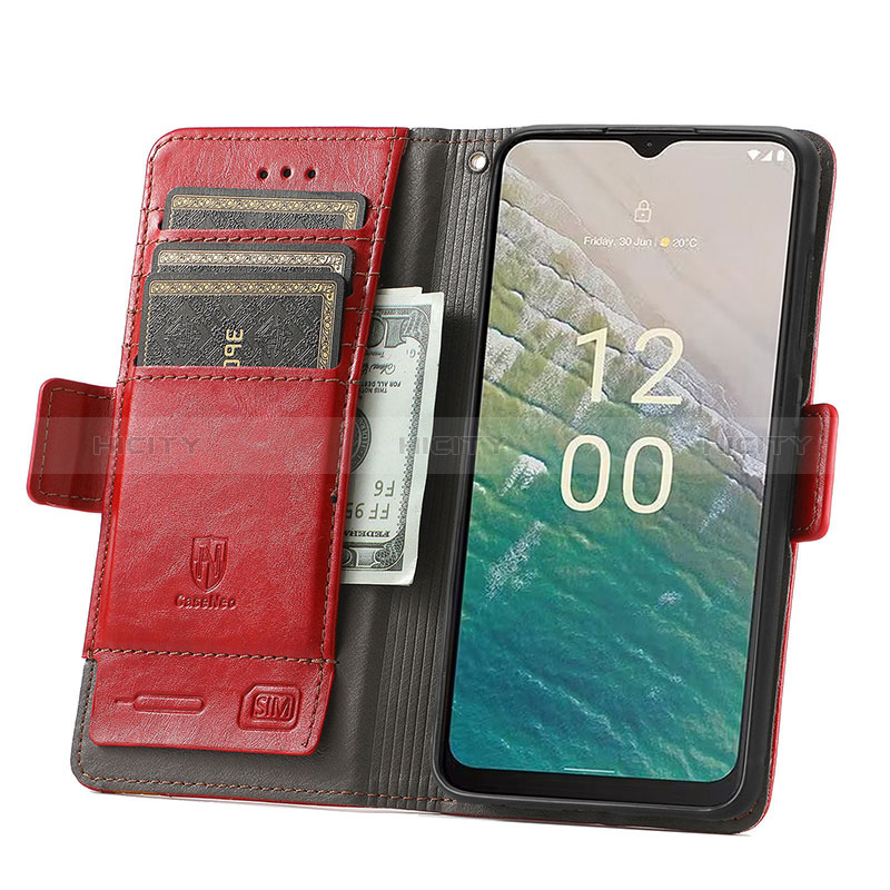 Handytasche Stand Schutzhülle Flip Leder Hülle S10D für Nokia C210