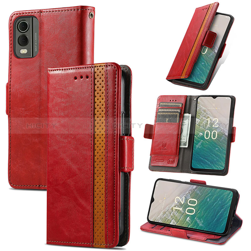 Handytasche Stand Schutzhülle Flip Leder Hülle S10D für Nokia C210