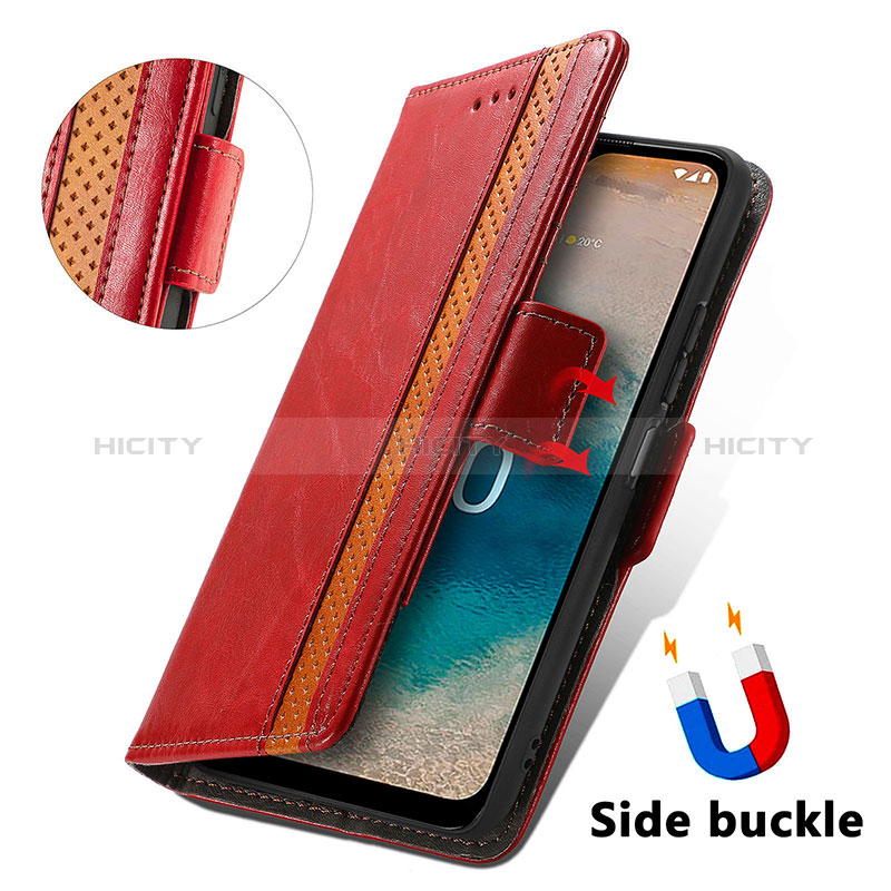 Handytasche Stand Schutzhülle Flip Leder Hülle S10D für Nokia G22 groß