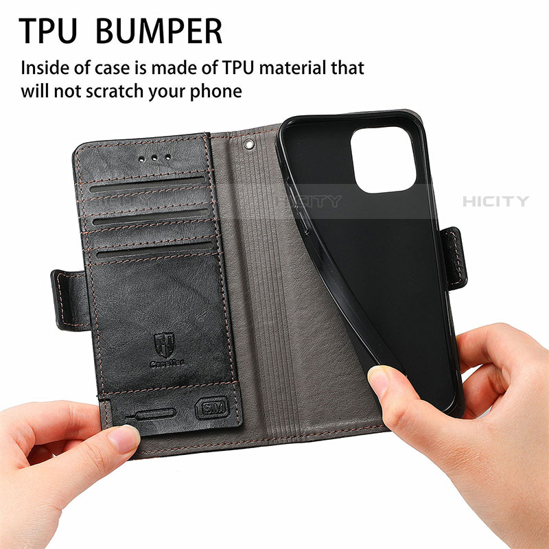 Handytasche Stand Schutzhülle Flip Leder Hülle S10D für Samsung Galaxy S21 Ultra 5G groß