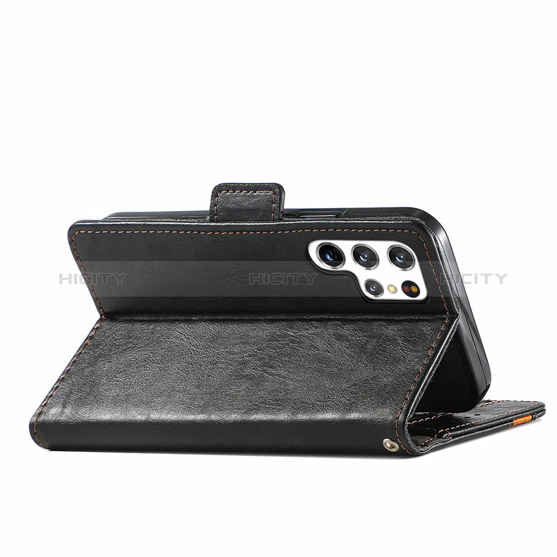 Handytasche Stand Schutzhülle Flip Leder Hülle S10D für Samsung Galaxy S24 Ultra 5G