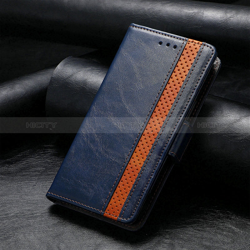 Handytasche Stand Schutzhülle Flip Leder Hülle S10D für Sharp Aquos R8 Pro Blau