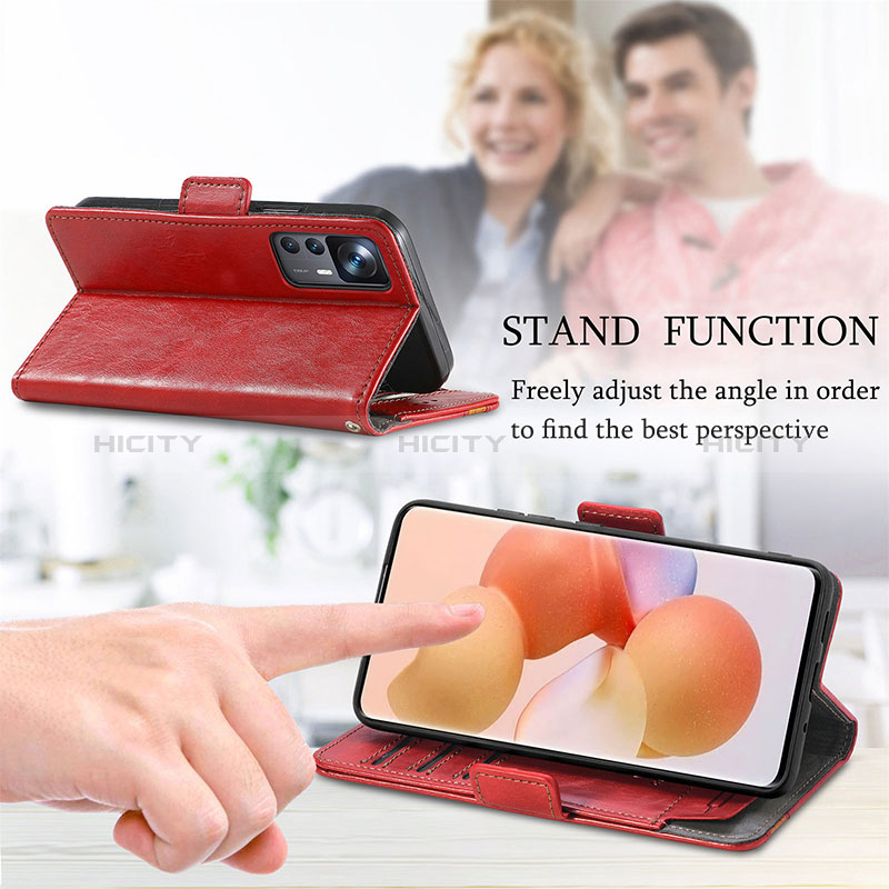 Handytasche Stand Schutzhülle Flip Leder Hülle S10D für Xiaomi Mi 12T Pro 5G groß