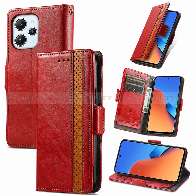 Handytasche Stand Schutzhülle Flip Leder Hülle S10D für Xiaomi Redmi 12 4G groß