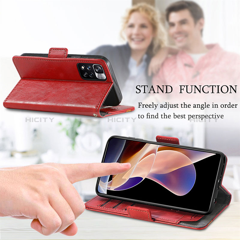 Handytasche Stand Schutzhülle Flip Leder Hülle S10D für Xiaomi Redmi Note 11 Pro+ Plus 5G