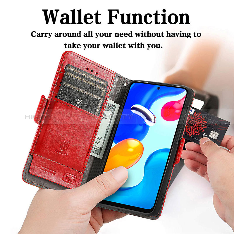 Handytasche Stand Schutzhülle Flip Leder Hülle S10D für Xiaomi Redmi Note 11S 4G