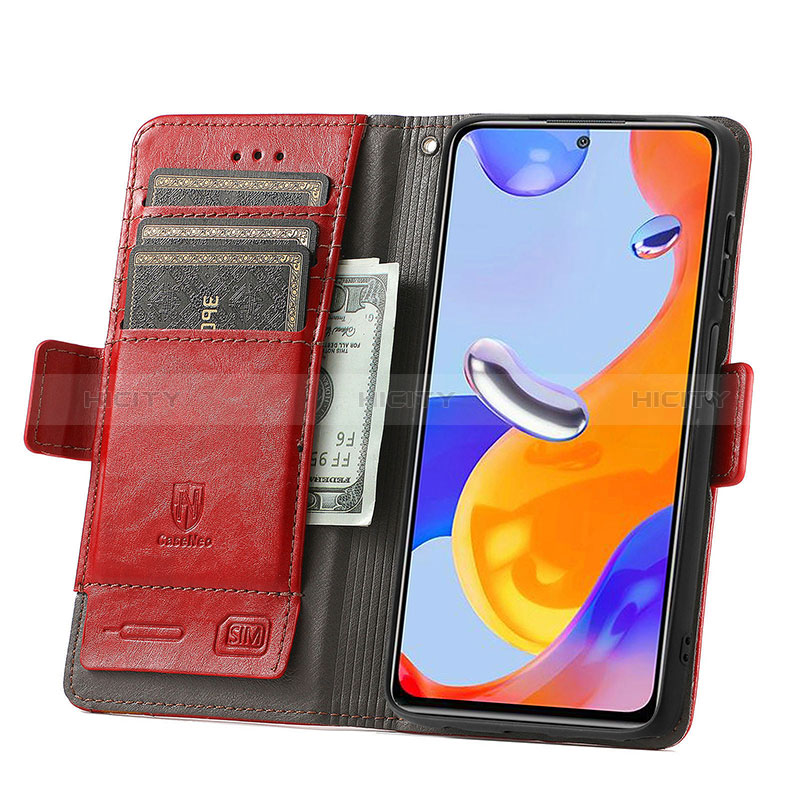 Handytasche Stand Schutzhülle Flip Leder Hülle S10D für Xiaomi Redmi Note 12 Pro 4G groß