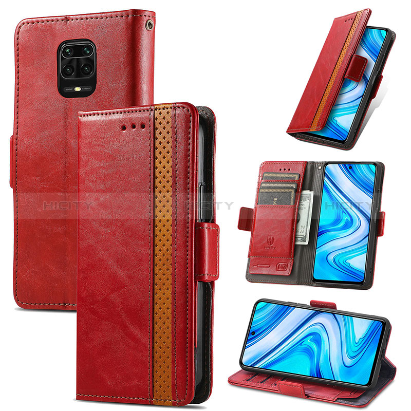 Handytasche Stand Schutzhülle Flip Leder Hülle S10D für Xiaomi Redmi Note 9 Pro Max