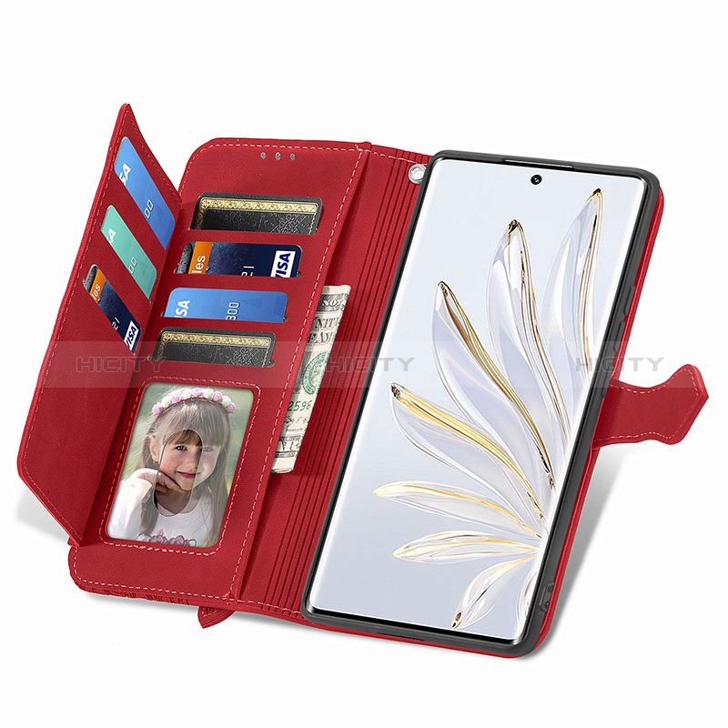 Handytasche Stand Schutzhülle Flip Leder Hülle S11D für Huawei Honor 70 5G