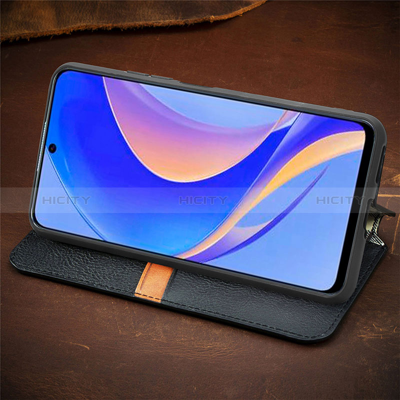 Handytasche Stand Schutzhülle Flip Leder Hülle S11D für Huawei Nova Y90 groß