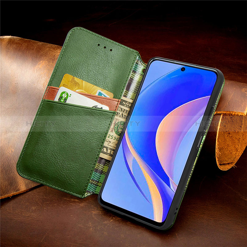 Handytasche Stand Schutzhülle Flip Leder Hülle S11D für Huawei Nova Y90 groß