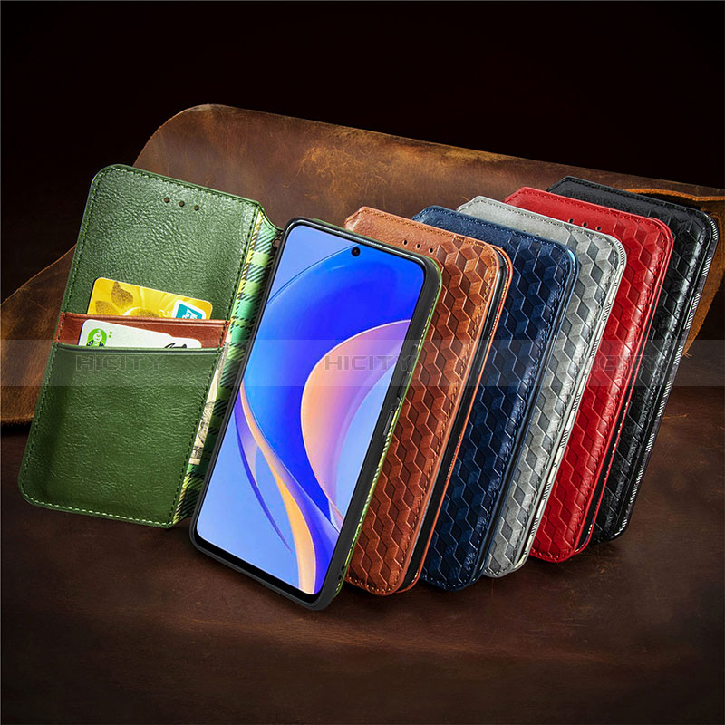 Handytasche Stand Schutzhülle Flip Leder Hülle S11D für Huawei Nova Y90 groß