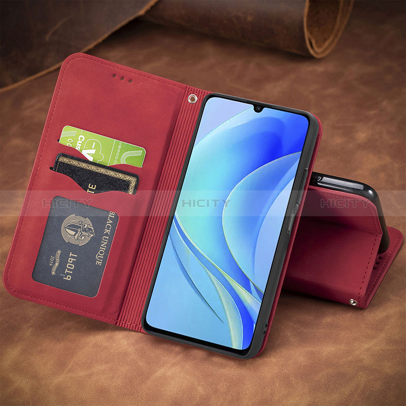 Handytasche Stand Schutzhülle Flip Leder Hülle S12D für Huawei Enjoy 50