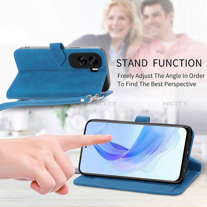 Handytasche Stand Schutzhülle Flip Leder Hülle S14D für Huawei Honor 90 Lite 5G