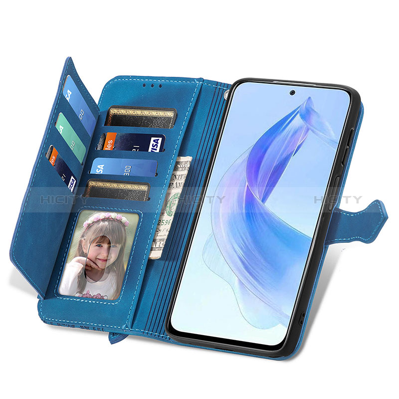 Handytasche Stand Schutzhülle Flip Leder Hülle S14D für Huawei Honor 90 Lite 5G