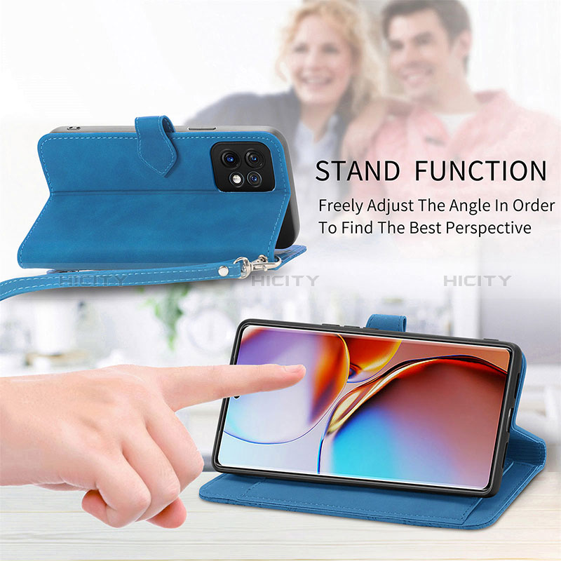 Handytasche Stand Schutzhülle Flip Leder Hülle S14D für Motorola Moto Edge Plus (2023) 5G