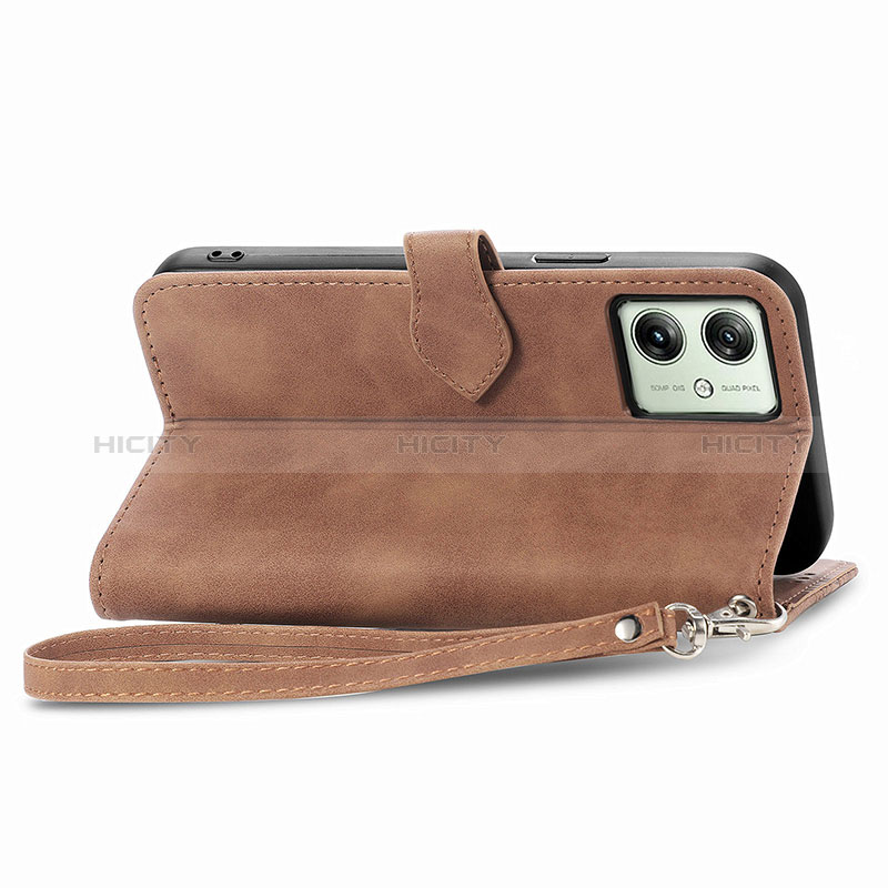 Handytasche Stand Schutzhülle Flip Leder Hülle S14D für Motorola Moto G54 5G groß