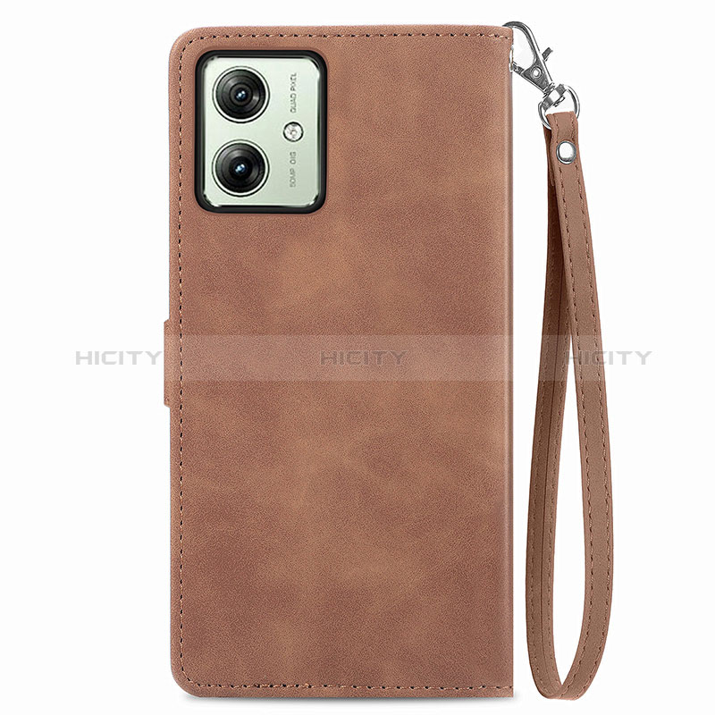 Handytasche Stand Schutzhülle Flip Leder Hülle S14D für Motorola Moto G54 5G groß