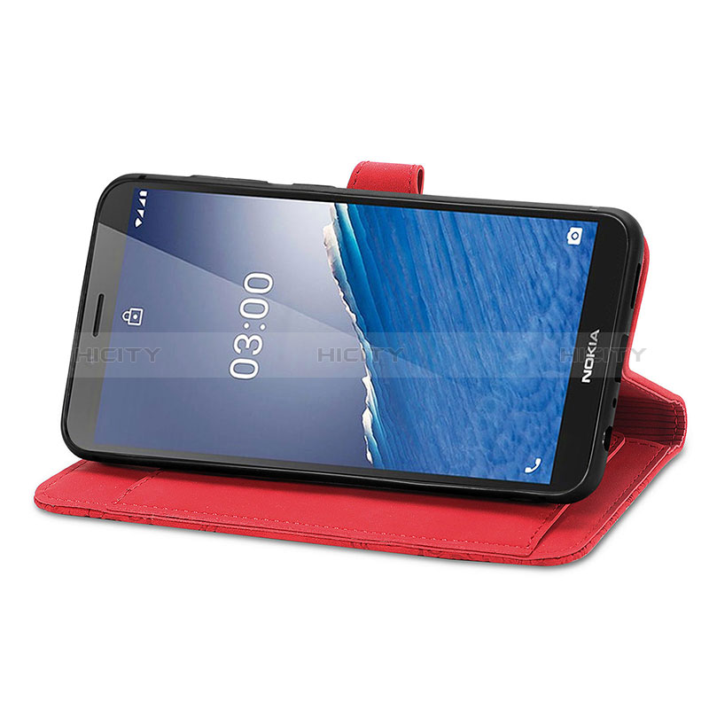 Handytasche Stand Schutzhülle Flip Leder Hülle S14D für Nokia C3