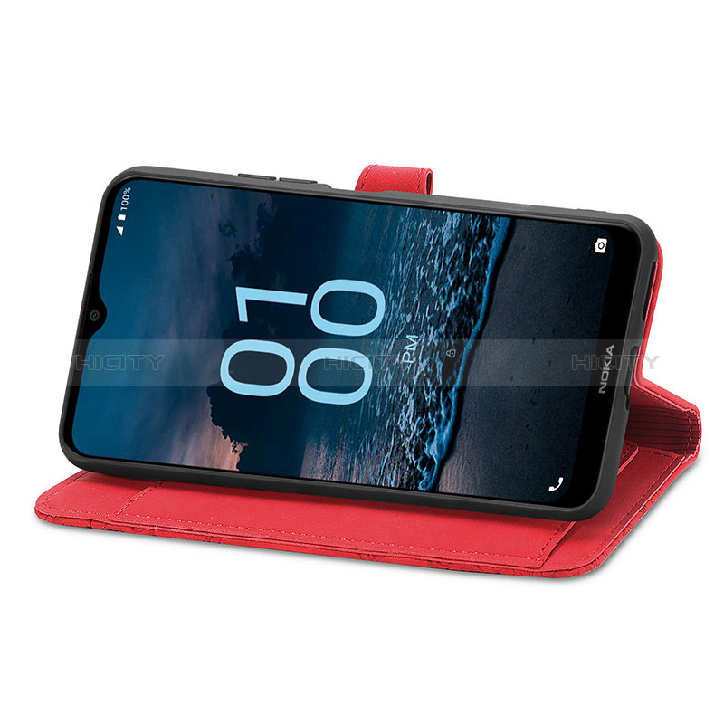 Handytasche Stand Schutzhülle Flip Leder Hülle S14D für Nokia G100 groß