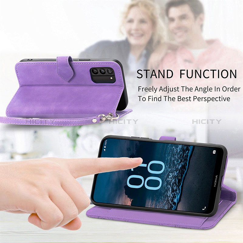 Handytasche Stand Schutzhülle Flip Leder Hülle S14D für Nokia G100