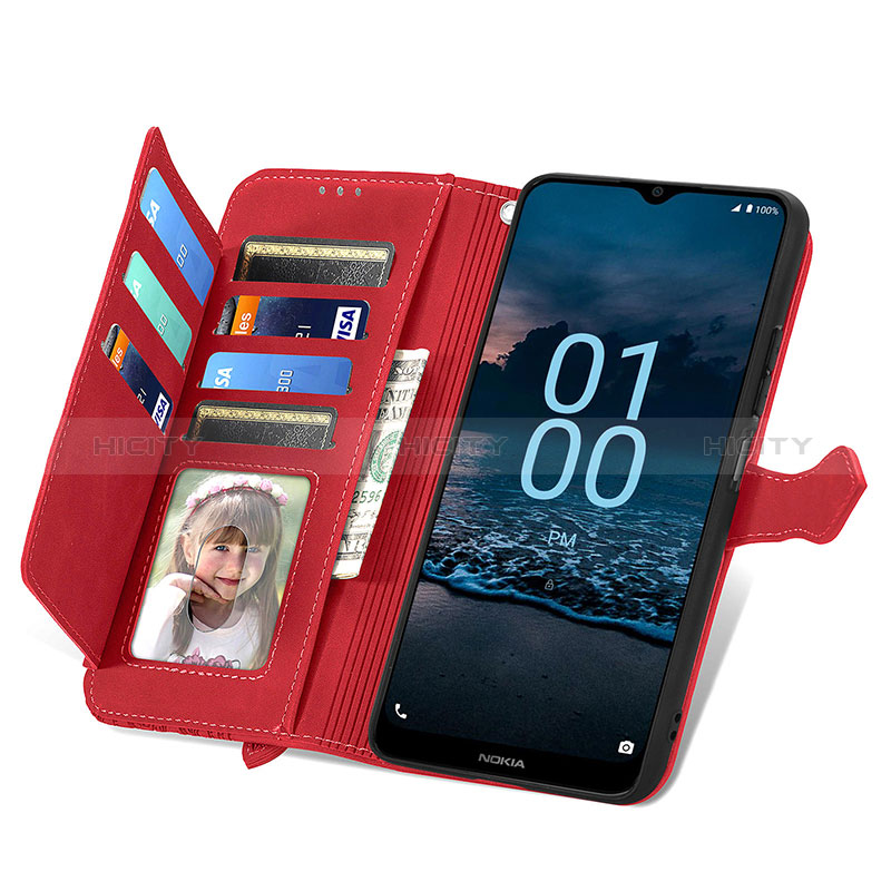 Handytasche Stand Schutzhülle Flip Leder Hülle S14D für Nokia G100