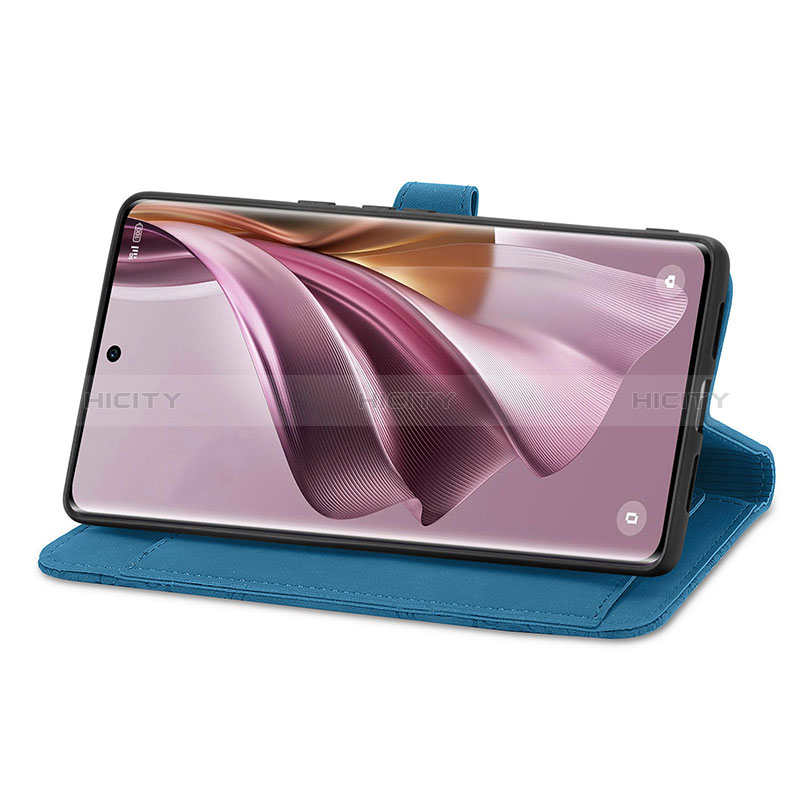 Handytasche Stand Schutzhülle Flip Leder Hülle S14D für Oppo Reno10 5G groß