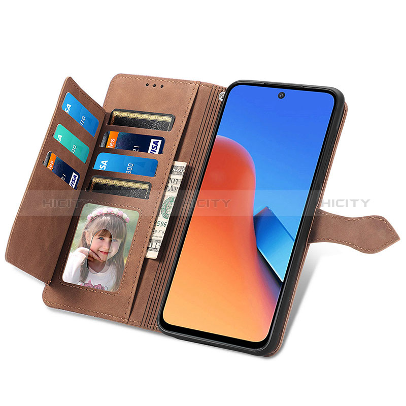 Handytasche Stand Schutzhülle Flip Leder Hülle S14D für Xiaomi Redmi 12 4G groß