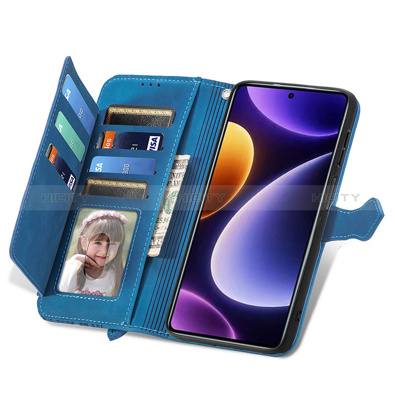 Handytasche Stand Schutzhülle Flip Leder Hülle S14D für Xiaomi Redmi Note 12 Turbo 5G groß