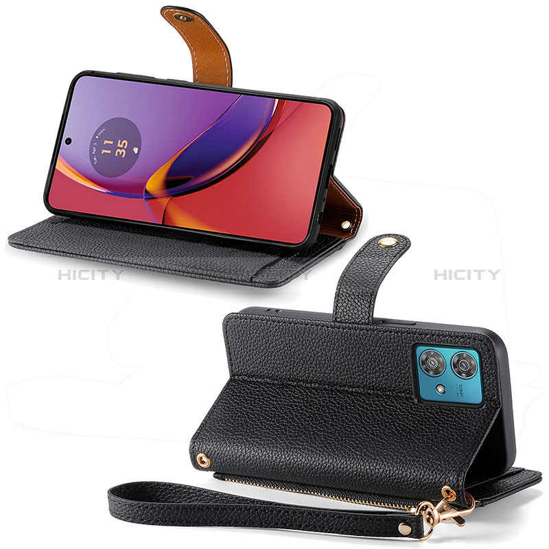 Handytasche Stand Schutzhülle Flip Leder Hülle S15D für Motorola Moto G84 5G