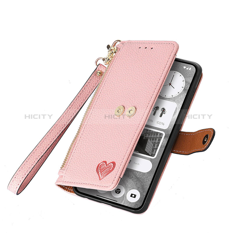 Handytasche Stand Schutzhülle Flip Leder Hülle S15D für Nothing Phone 2 groß