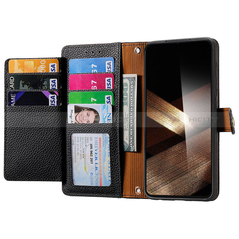 Handytasche Stand Schutzhülle Flip Leder Hülle S15D für Oppo A18 groß