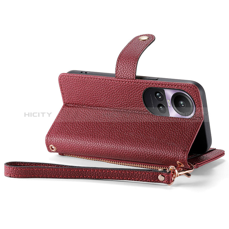 Handytasche Stand Schutzhülle Flip Leder Hülle S15D für Oppo Reno10 5G