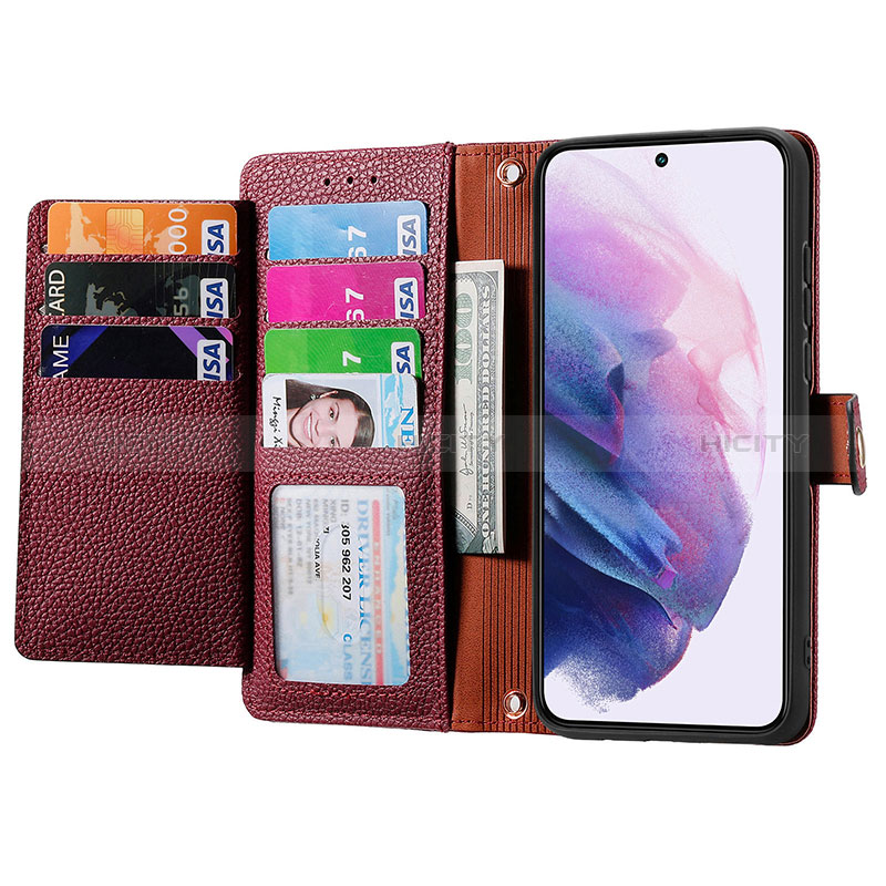 Handytasche Stand Schutzhülle Flip Leder Hülle S15D für Samsung Galaxy S23 Plus 5G