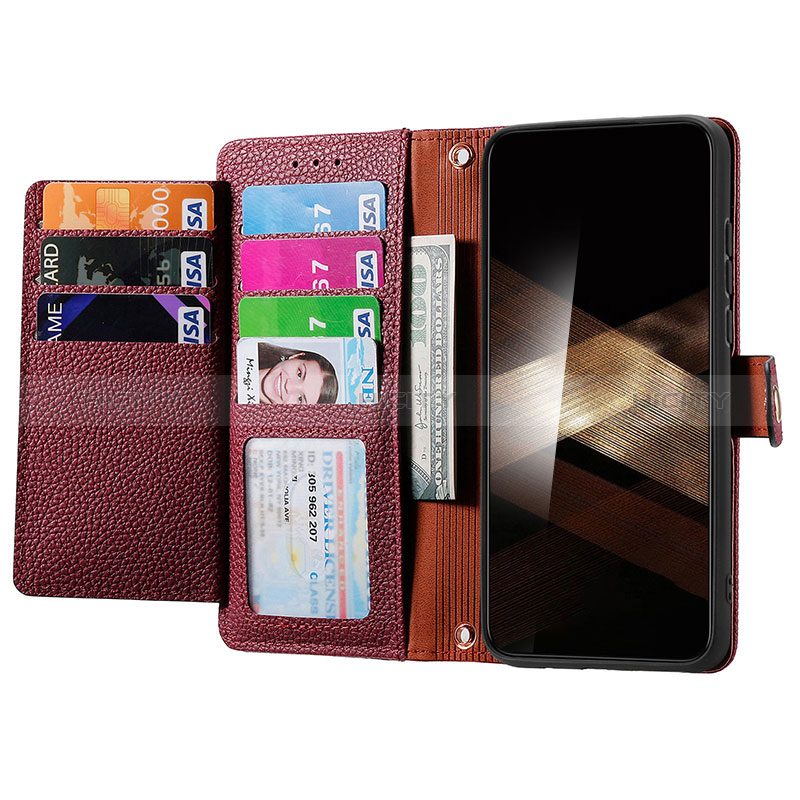 Handytasche Stand Schutzhülle Flip Leder Hülle S15D für Samsung Galaxy S24 5G