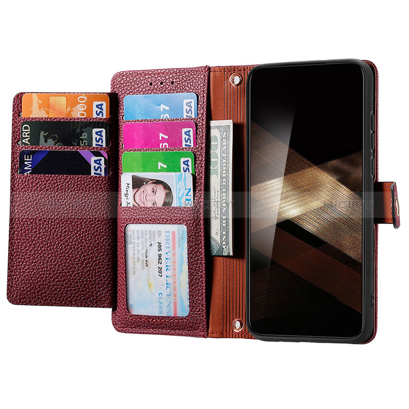 Handytasche Stand Schutzhülle Flip Leder Hülle S16D für Samsung Galaxy S24 5G