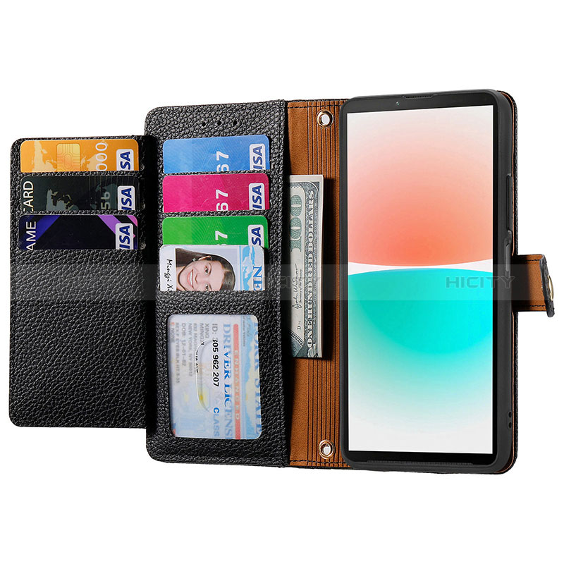 Handytasche Stand Schutzhülle Flip Leder Hülle S16D für Sharp Aquos R8