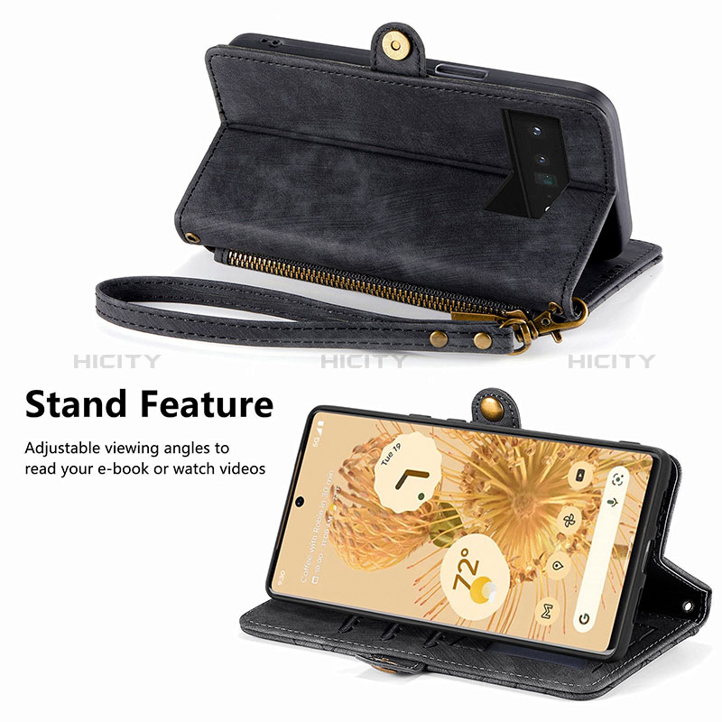 Handytasche Stand Schutzhülle Flip Leder Hülle S17D für Google Pixel 6 5G